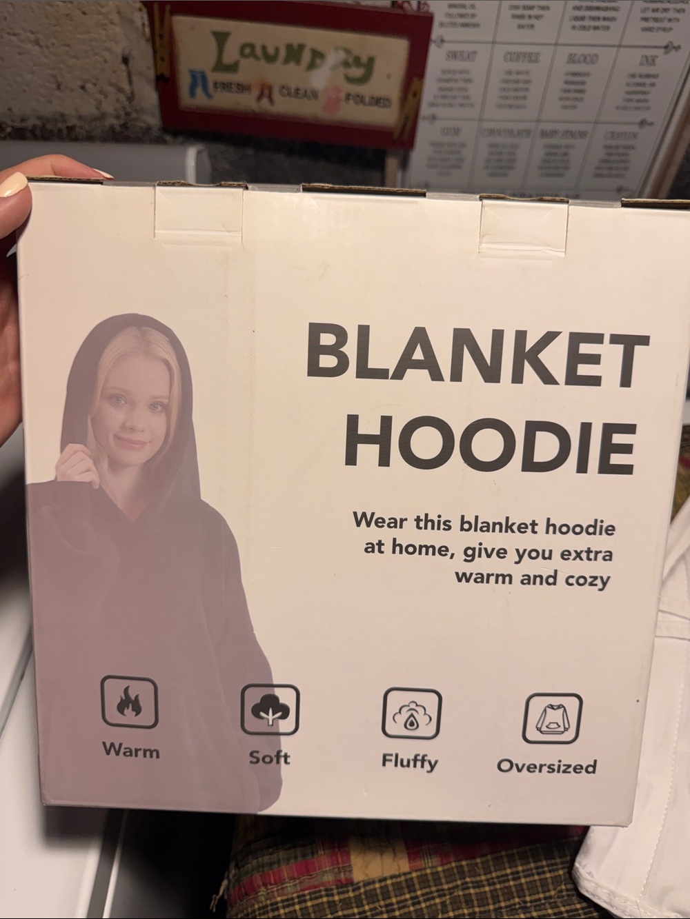 Blanket Hoodie in Black